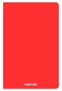 Pantone Official Red 5.25 X 8.25 Inch Lined Compact Journal Non-Dated