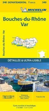 Bouches-du-Rhône Var - Michelin Local Map 340