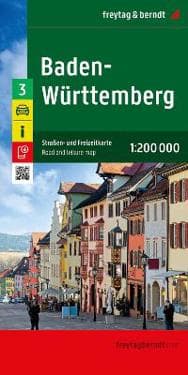 Baden-Württemberg, Straßen- und Freizeitkarte 1:200.000, freytag & berndt