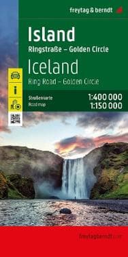 Island, Straßenkarte 1:400.000, freytag & berndt