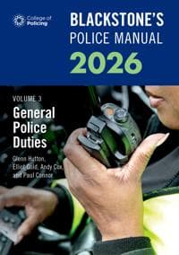 Blackstone's Police Manuals Volume 3: General Police Duties 2026 | CDON