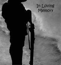 Soldier at War, Fighting, Hero, In Loving Memory Funeral Guest Book, Wake, Loss, Memorial Service, Love, Condolence Book, Funeral Home, Combat, Church, Thoughts, Battle and In Memory Guest Book (Hardb