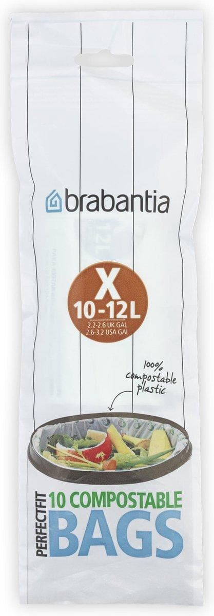 Brabantia PerfectFit compost bin bag. Type X, 12 L, 10 pieces