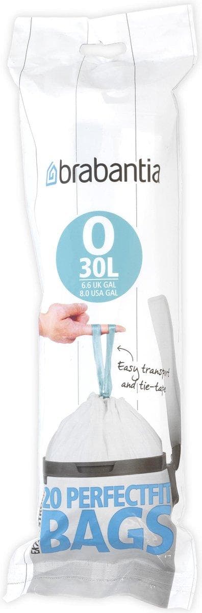 Brabantia PerfectFit garbage bag Type O, 30 L, 20 pieces