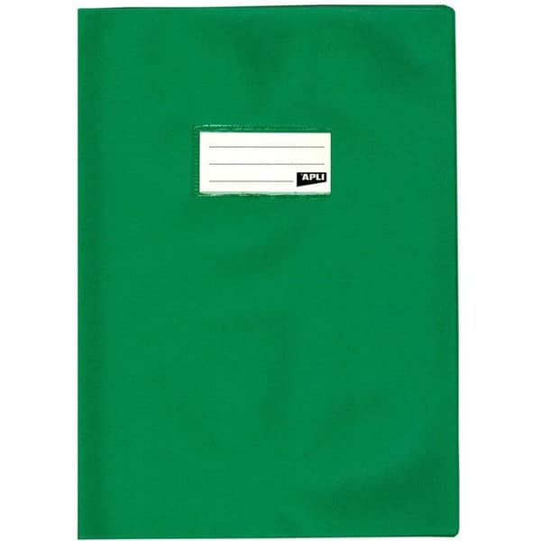PVC-skyddsfodral - APLI - 21 x 29,7 cm - Grön - Läderstruktur - REACH-kompatibel