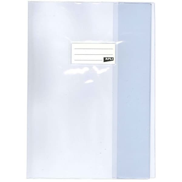 Skyddsomslag i PVC - APLI - Färglös - 21 x 29,7 cm - Slät yta - Följer REACH
