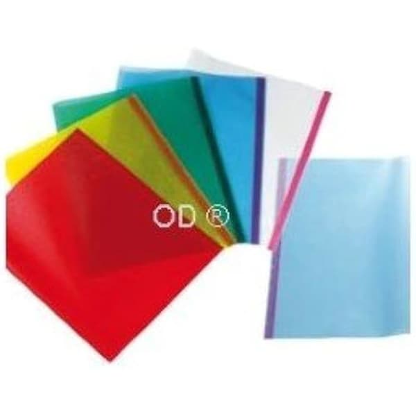 SEI Rota skyddsomslag i transparent PVC lisse gul 50 x 31 cm