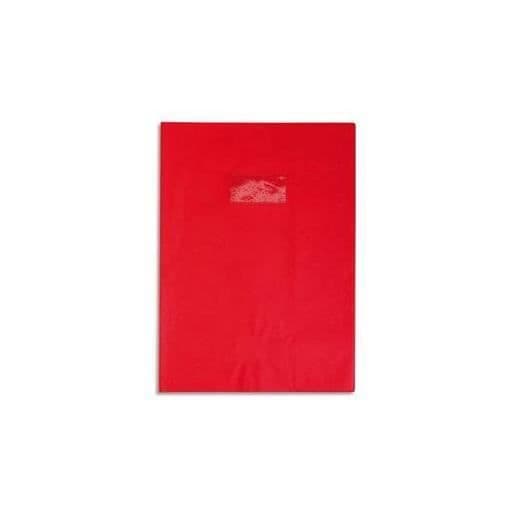 Skyddsomslag - CLAIREFONTAINE - Lädertryck - 20/100-del - 17x22 cm - Röd Cassis