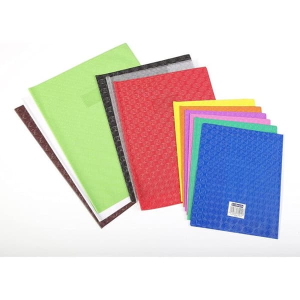 Notebook-omslag - KALLIGRAF - ogenomskinlig PVC - 18/100:e - 24 x 32 cm - blå