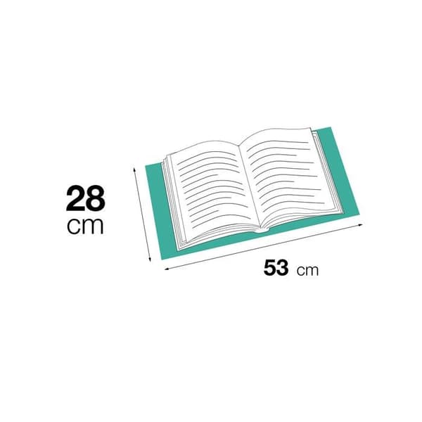 Skyddsmapp - skyddsbok Apli - 16955 - Förpackning med 5 skyddsmappar i polypropen 28 x 53 cm 75 mikron