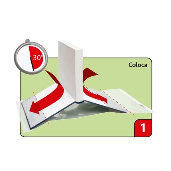 Skydd för skrivbok - skydd för böcker Fixo - 1009600 - Omslag 1009500 Paket med 5 justerbara bokskydd Transparent 28 x 53 cm