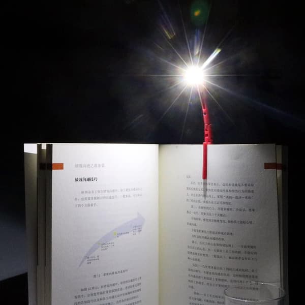 Boklampe - Leselampe / LED-lampe med Klemme - Lampe til Bok