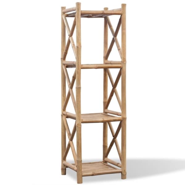 vidaXL Bambuhylly 4 tasoa neliö