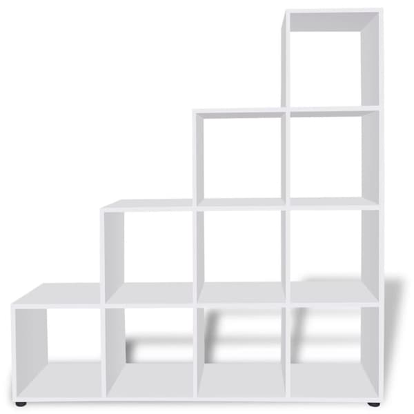 vidaXL Bokhylle 142 cm hvit