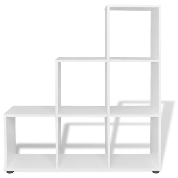 vidaXL Bokhylle 107 cm hvit