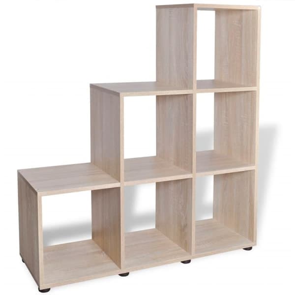 vidaXL Bokhylle 107 cm eik