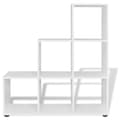 Miniatyrbillede 3 af 10: vidaXL trappeformet Bogreol/reol/displayhylde 107 cm hvid change