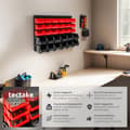 Miniatyrbild 2 av 10: Väggpanel med sortimentbackar - svart