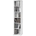 Miniatyrbillede 5 af 7: Reol med 6 hylder til 102 CD'er 90x21x20cm - hvid
