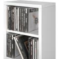 Miniatyrbillede 6 af 7: Reol med 6 hylder til 102 CD'er 90x21x20cm - hvid