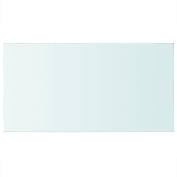 vidaXL Hyllplan glas genomskinligt 40x25 cm
