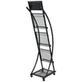 Miniatyrbillede 2 af 6: vidaXL magasinhylde 40 x 32 x 131 cm sort A4
