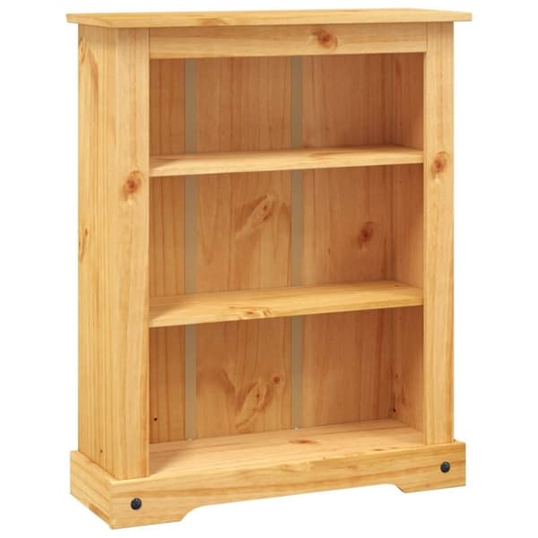 vidaXL Bokhylle med 3 hyller meksikansk Corona-stil furu 80x29x100 cm