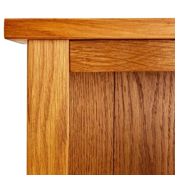 vidaXL 3-etasjers bokhylle 70x22,5x82 cm heltre eik