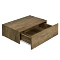 Miniatyrbillede 4 af 7: [en.casa]® Hylde/aflastningsbord Grethe sæt - 2 dele - med skuffe - 46x30x15cm - træ udseende