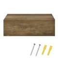 Miniatyrbillede 6 af 7: [en.casa]® Hylde/aflastningsbord Grethe sæt - 2 dele - med skuffe - 46x30x15cm - træ udseende