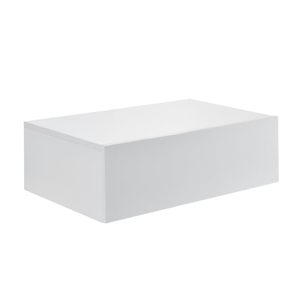 [en.casa]® Hylde/aflastningsbord Grethe - med skuffe - 46x30x15cm - hvid matt