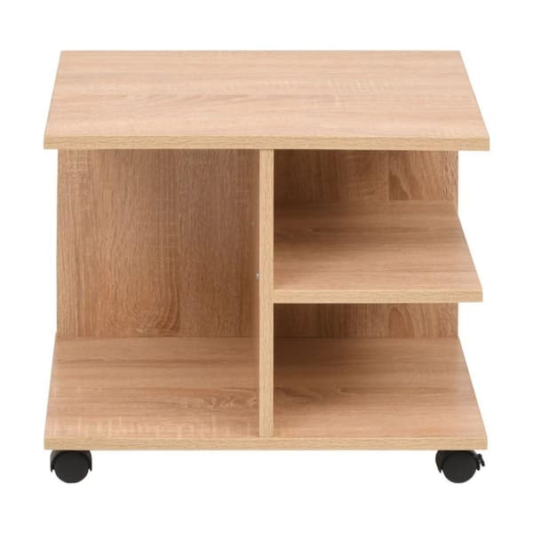 vidaXL 245724  Hylly pyörillä 50x35x42 cm tammi