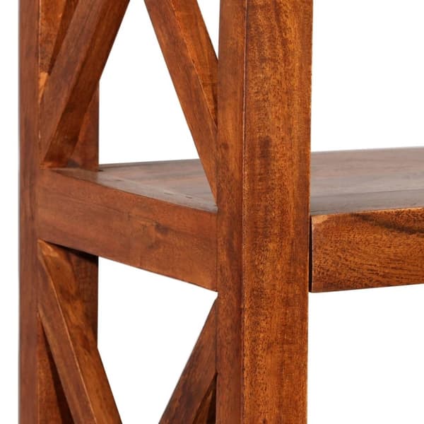 vidaXL Bogreol/reol 60x30x160 cm massivt akacietræ med honningfinish change