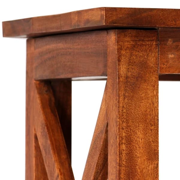 vidaXL Bogreol/reol 60x30x160 cm massivt akacietræ med honningfinish change