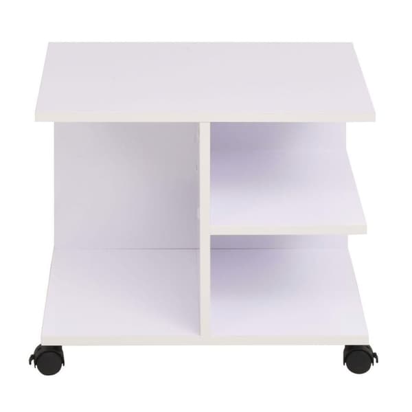 vidaXL Rullhylla 50x35x42 cm vit