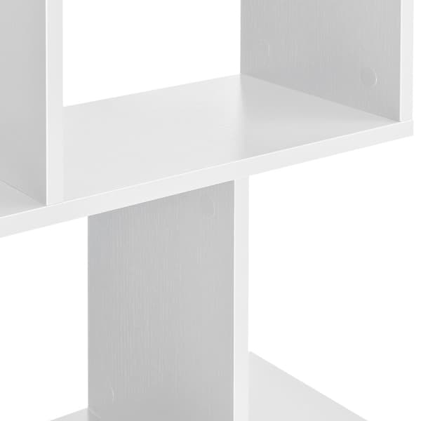 Bokhylla Brattahlid 130x60x24 cm vit [en.casa]