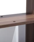 Miniatyrbild 10 av 11: Bokhylla Brun Vit 174 x 83 cm Stora och Små Hyllor Skandinavisk design Minimalistisk