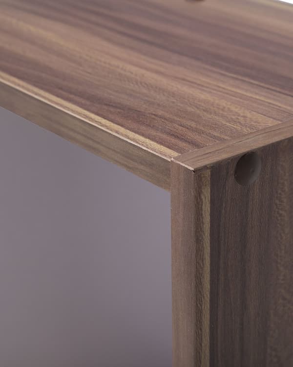 Bokhylla Brun Vit 174 x 83 cm Stora och Små Hyllor Skandinavisk design Minimalistisk