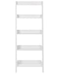 Miniatyrbillede 4 af 7: Stigereol Hvidt Træ 164 x 59 cm Dekorativ Høj Smal Reol med 5 Hylder til Stue Trappereol Soveværelse Kontor Bogreol Moderne Indretning