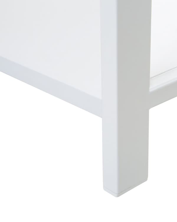 Bokfodral Vit med ljust trä 165 x 35 cm 5-våningshylla Modern Minimalistisk