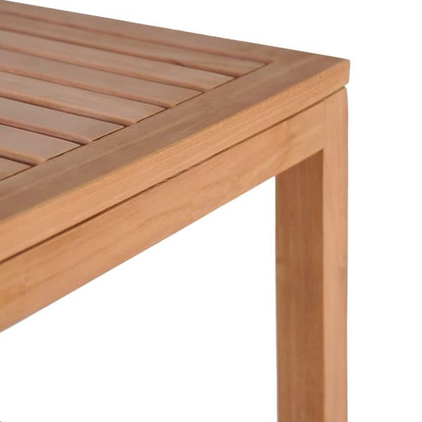 vidaXL badeværelsesstativ 4 etager massivt teak 42 x 42 x 165 cm
