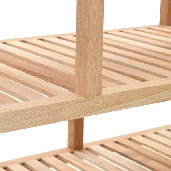 vidaXL badeværelsesreol 100x40x65 cm massivt valnøddetræ