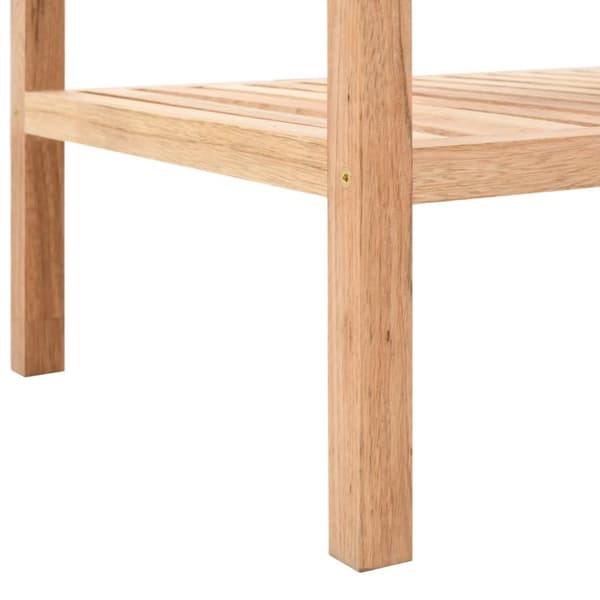 vidaXL badeværelsesreol 100x40x65 cm massivt valnøddetræ