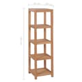 Miniatyrbilde 6 av 7: vidaXL Baderomshylle 4 etasjer heltre teak 42x42x165 cm