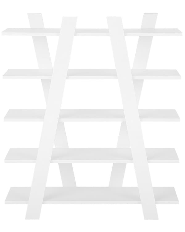 Bokhylla Vit 116 x 100 cm 5 Hyllor Skandinavisk