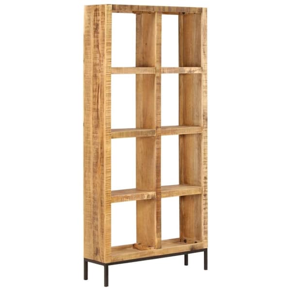 vidaXL Bokhylle 80x25x175 cm heltre mango