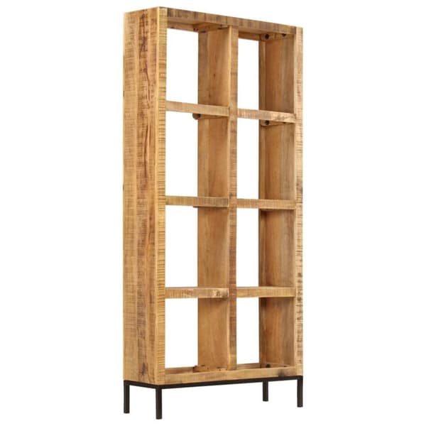 vidaXL Bogreol/reol 80 x 25 x 175 cm massivt mangotræ change