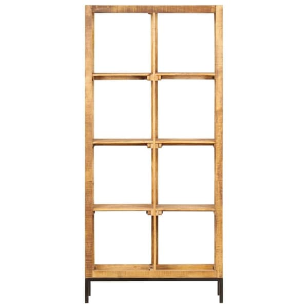 vidaXL Bogreol/reol 80 x 25 x 175 cm massivt mangotræ change
