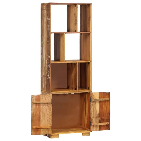 vidaXL Bogreol/reol 60x35x180 cm massivt genbrugstræ change