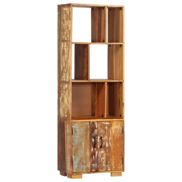 vidaXL Bogreol/reol 60x35x180 cm massivt genbrugstræ change